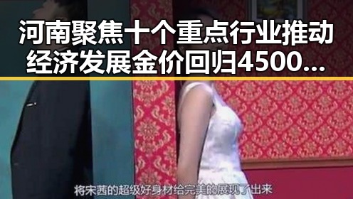 河南聚焦十个重点行业推动经济发展 金价回归4500美元关口引发热议