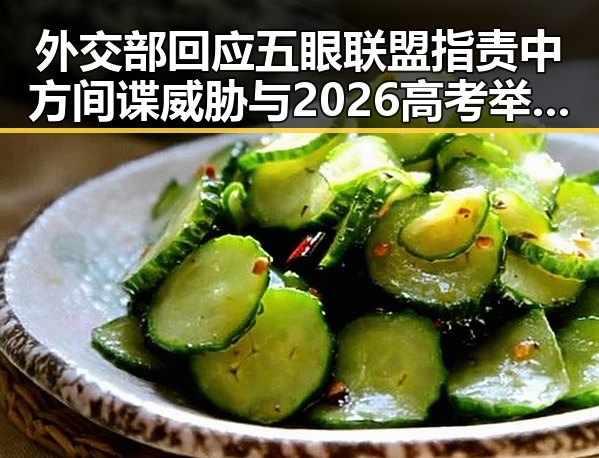 外交部回应五眼联盟指责中方间谍威胁与2026高考举报电话公布引发的热议