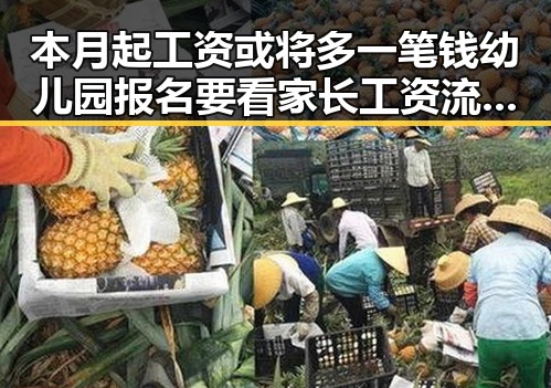 本月起工资或将多一笔钱幼儿园报名要看家长工资流水引发新争议