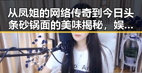 从凤姐的网络传奇到今日头条砂锅面的美味揭秘,娱乐吃瓜与美食文化的奇妙融合